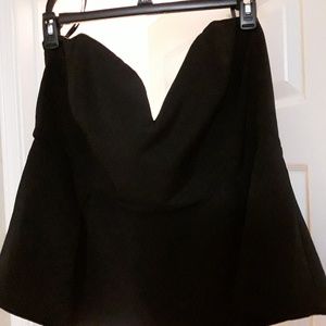 Strapless top with boning